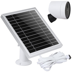 UYODM solar panel for SimpliSafe setup keeps outdoor camera powered reliably