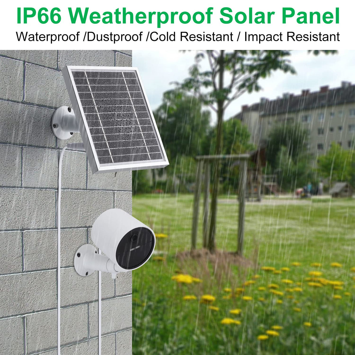 UYODM solar panel with 2200mAh battery for continuous operation