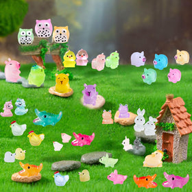 U-Zimikee glow-in-the-dark mini animals brighten shelves and displays