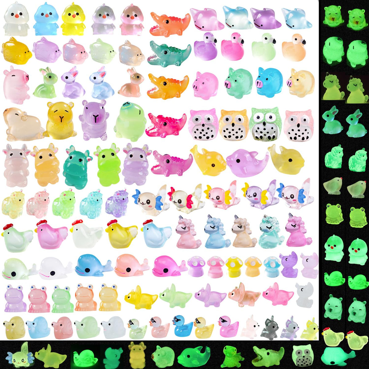 U-Zimikee vibrant resin animals brighten crafts and displays
