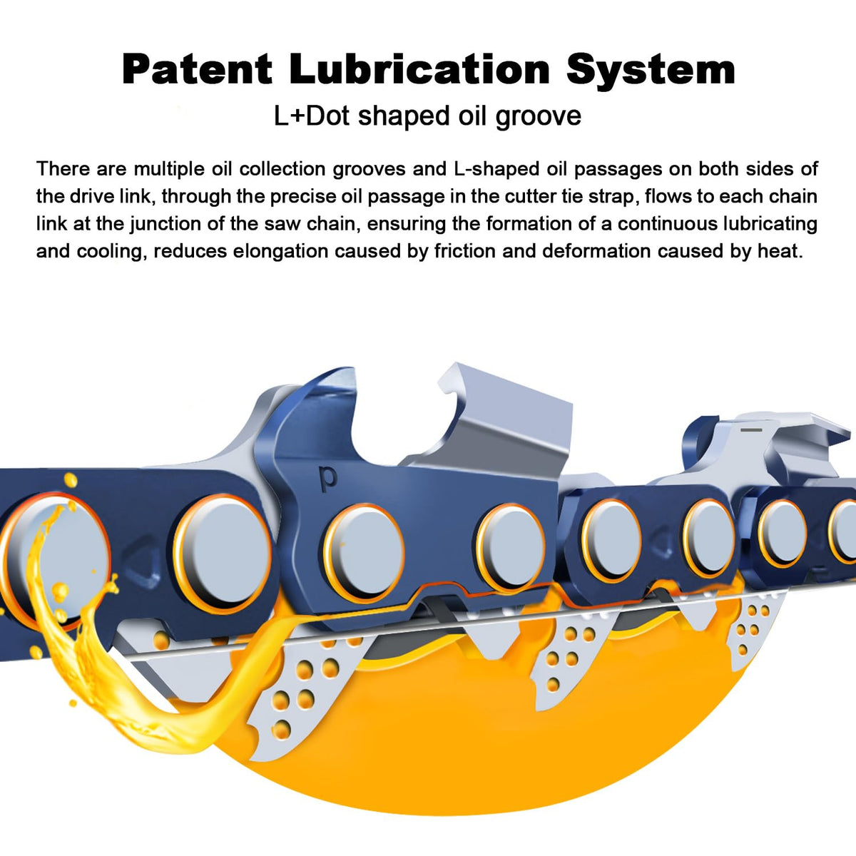 V-MODEST lubrication grooves promote smooth operation and reduced friction