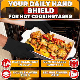 V TOWER aramid gloves lightweight design for nimble kitchen movements
