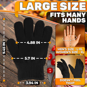 V TOWER aramid gloves thumb control for precise flipping and griddling
