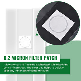 Vabiooth clear bag allows quick contamination checks during incubation