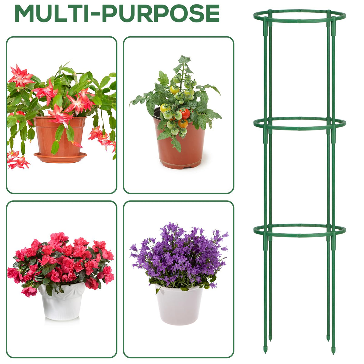 VACONICO hydrangea peony stake supports climbers for neater, steadier stems.