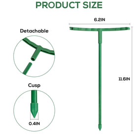 VACONICO stackable stake system links for a stronger fence-like structure.