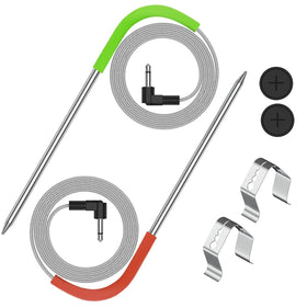VAGLOBA replacement meat probe for Pit Boss grills showing quick temperature readings
