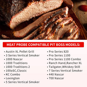 VAGLOBA stainless steel meat probe 7 inches suited for versatile grilling