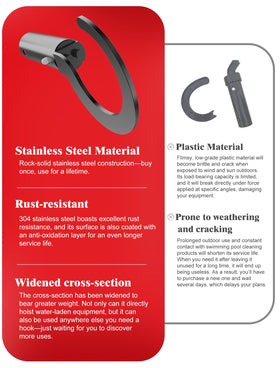 VAIIO compact lightweight hook weighs 160g and stores easily