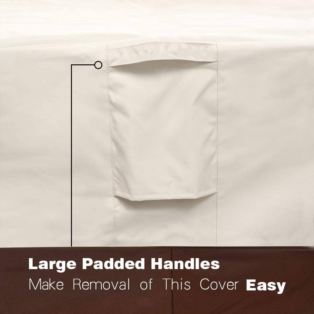 Vailge cover features air vents to reduce condensation.