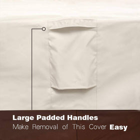 Vailge cover features air vents to reduce condensation.