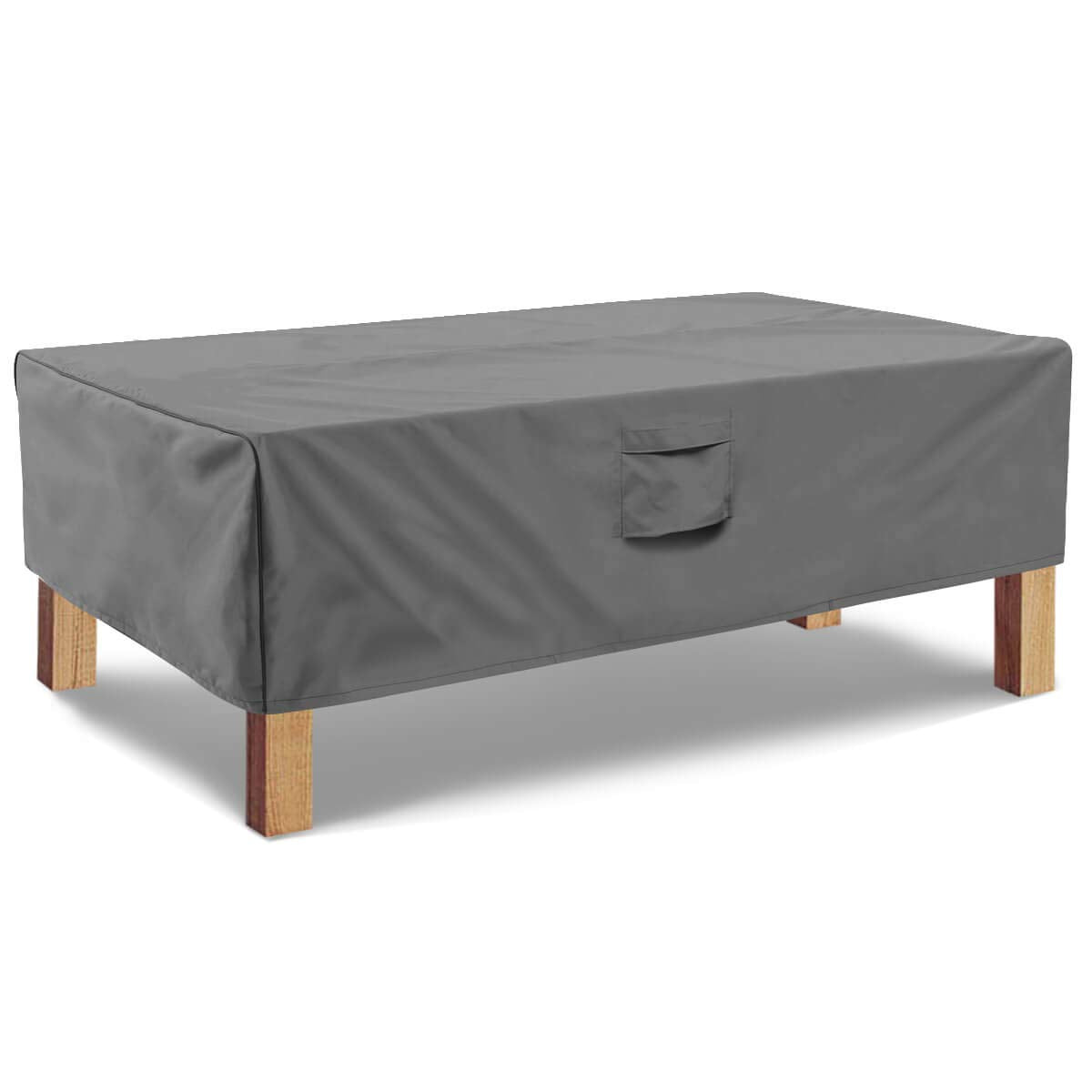Vailge rectangular coffee table cover on table protects outdoor furniture from weather