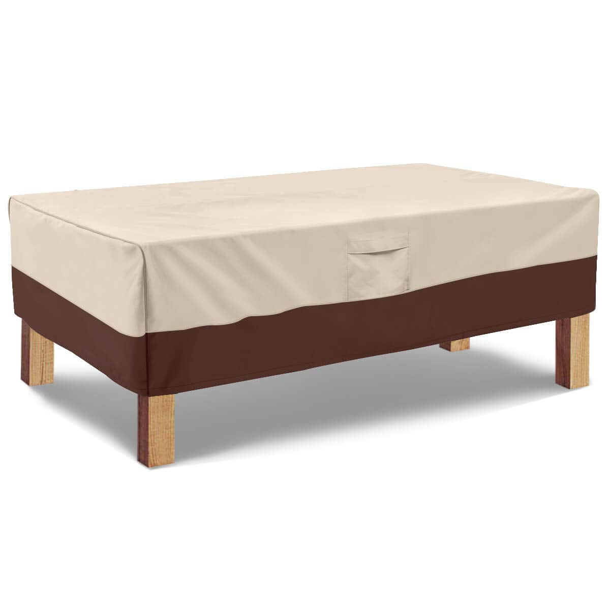 Vailge coffee table cover with waterproof oxford fabric protecting outdoor furniture.