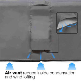 Vailge durable hem cord and straps ensure secure coverage in strong winds