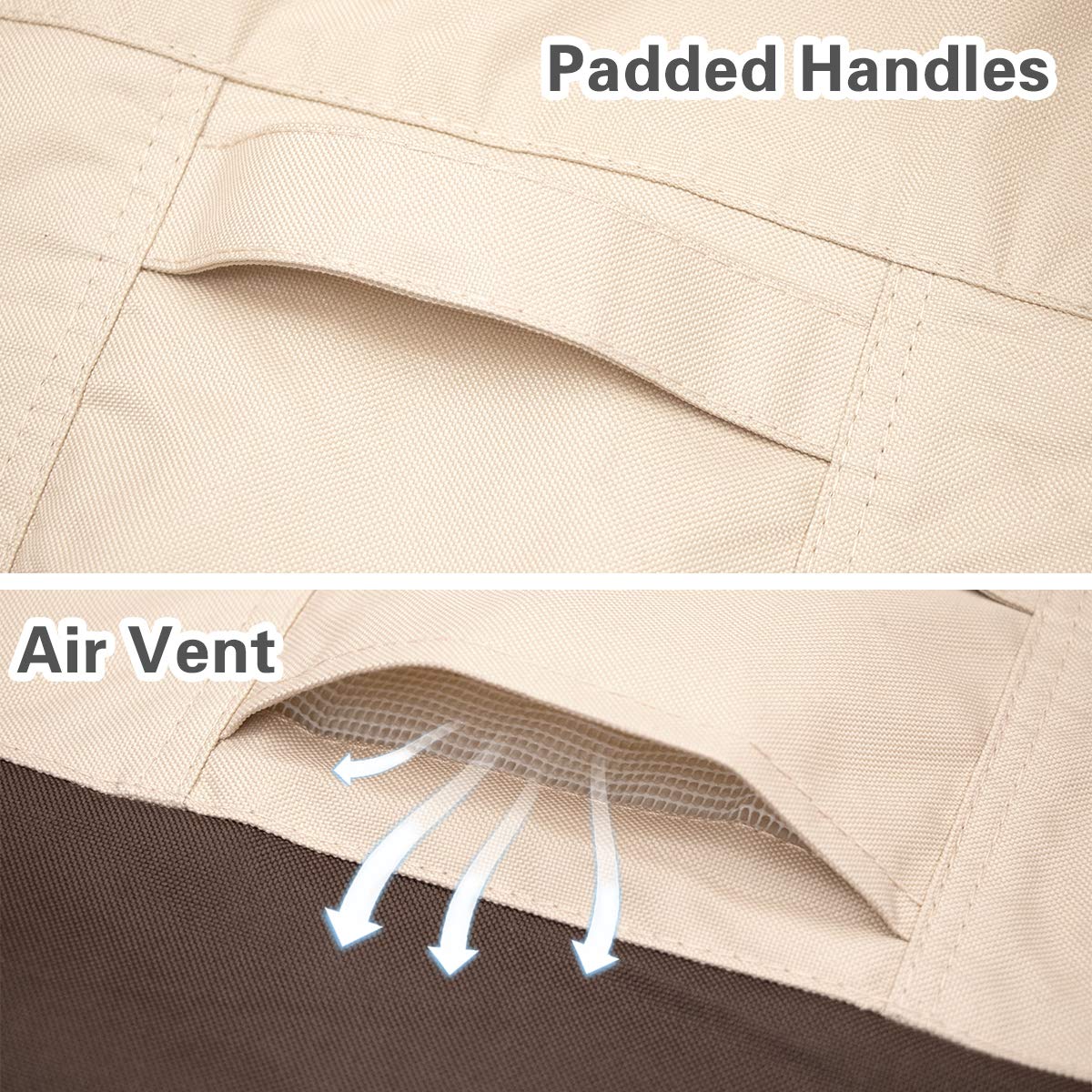 Vailge high back chair cover handles for easy insertion and removal