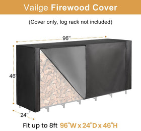 Vailge waterproof 600D Oxford fabric protects logs and woodpiles