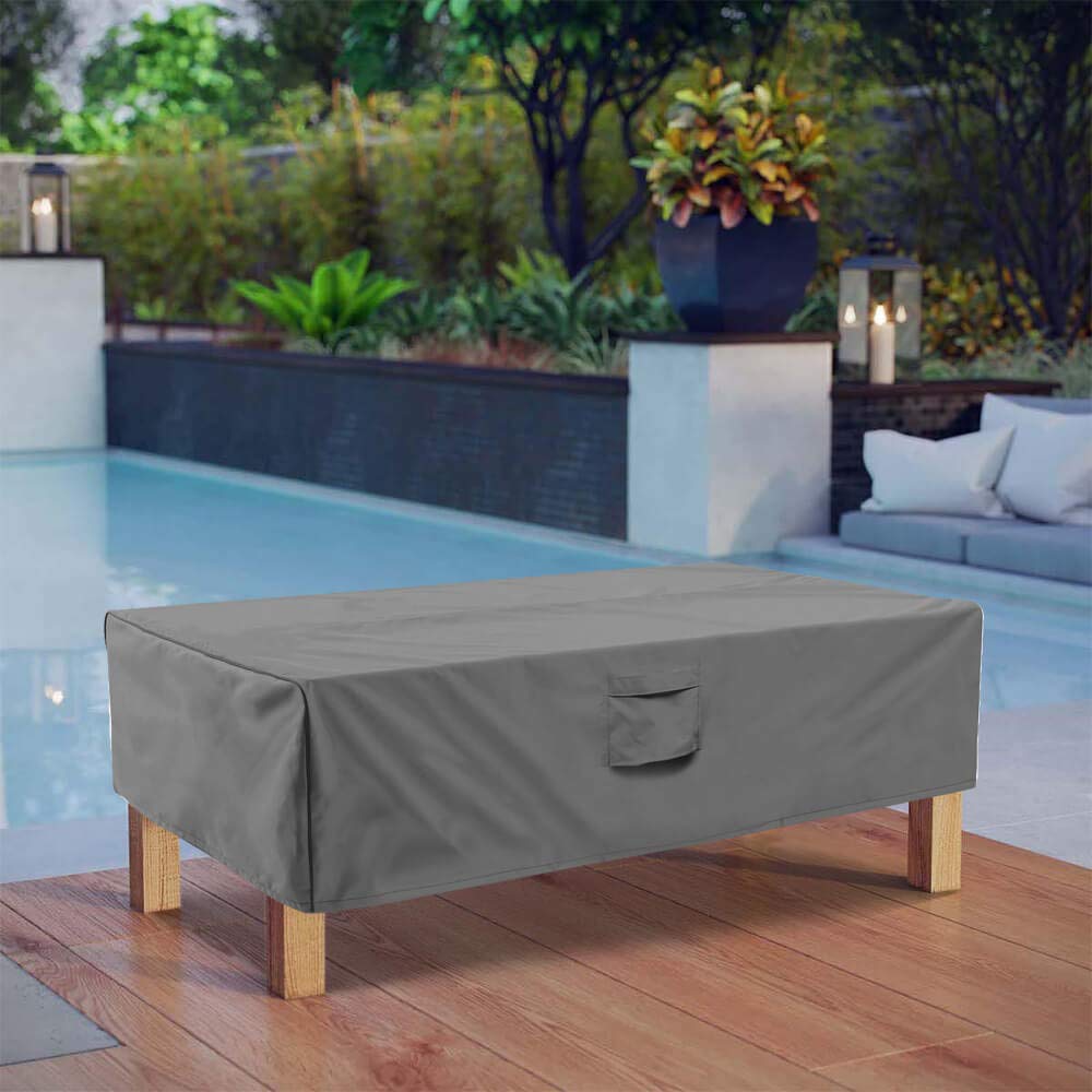 Vailge fit large rectangular table shows compatibility with big outdoor tables