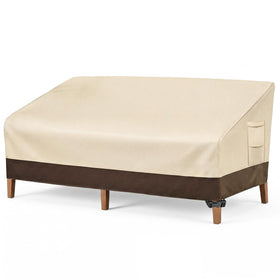 Vailge heavy-duty sofa cover protects a 3-seat outdoor sofa from rain and sun.