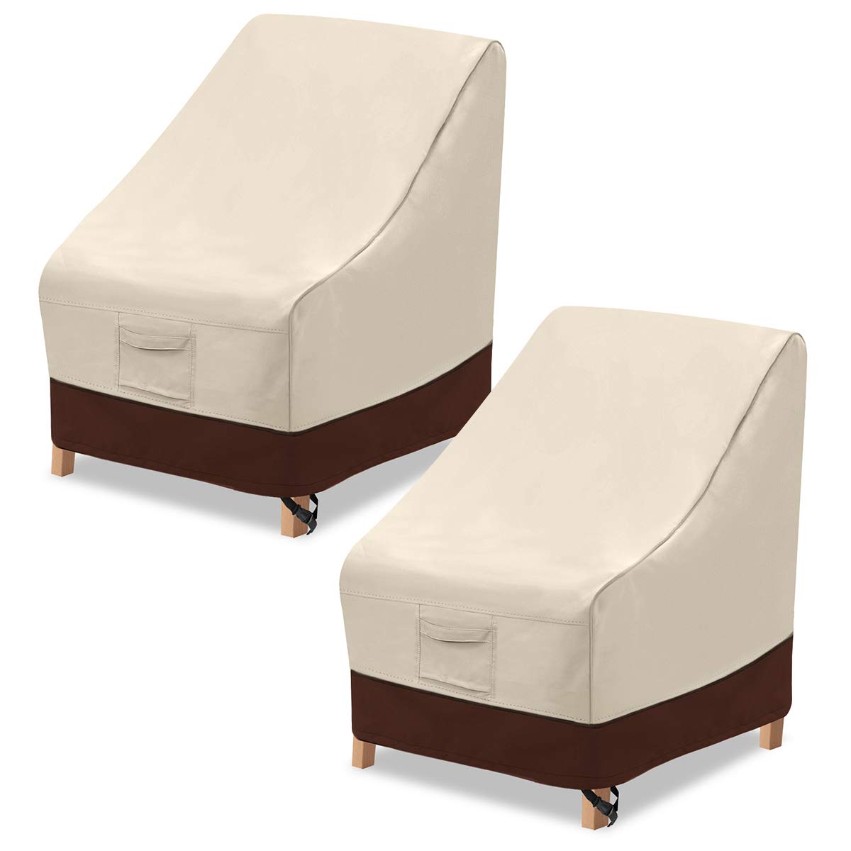 Vailge high-back chair cover waterproof 600D for all-season protection
