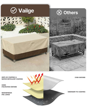 Vailge padded handles enable easy removal and setup.
