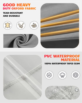 Vailge padded handles enable easy removal of the cover