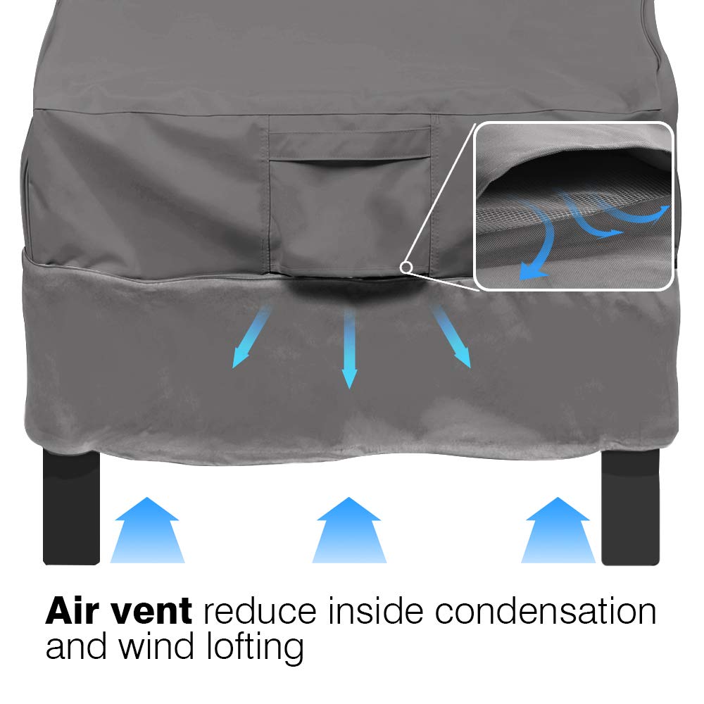 Vailge waterproof laminated backing helps keep moisture out