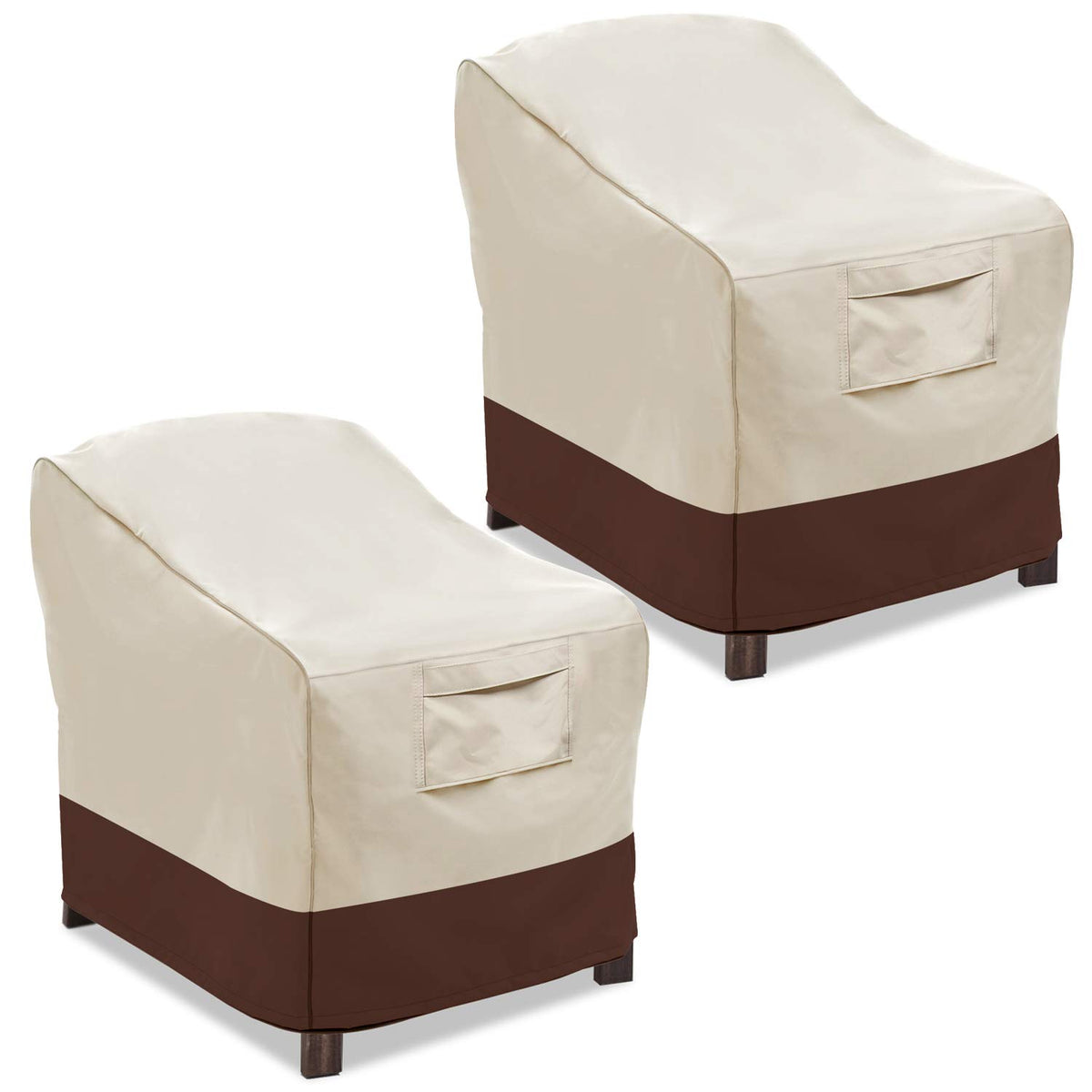 Vailge heavy-duty patio chair cover protects outdoor furniture from sun and rain.