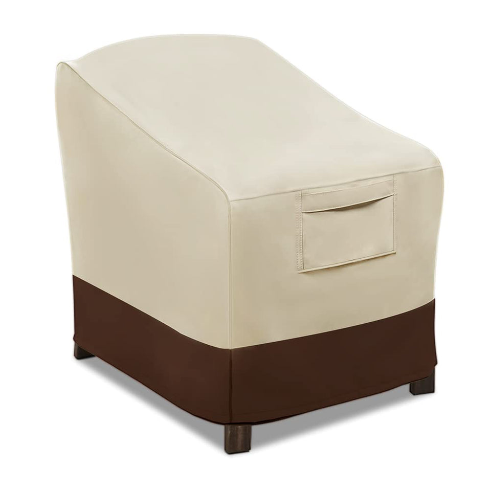 Vailge patio chair cover protects against rain and sun with heavy-duty oxford fabric.