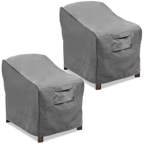 Vailge patio chair covers protect small grey chairs from sun and rain