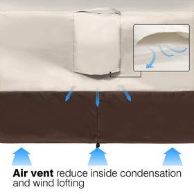 Vailge rectangle end-table cover with waterproof backing