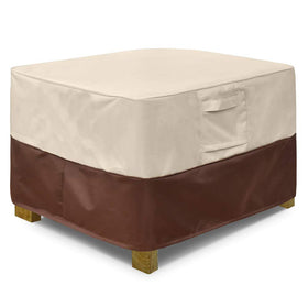 Vailge square patio ottoman cover waterproof protection keeps outdoor ottoman dry