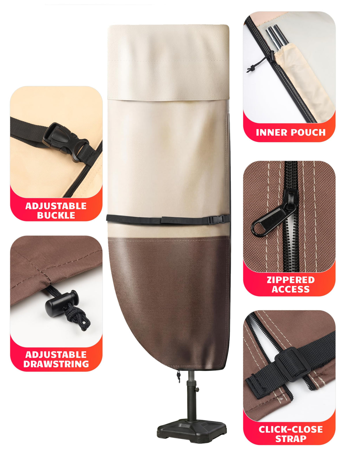 Vailge top-vent design reduces moisture for a dry canopy.