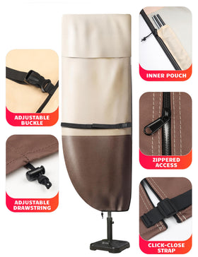 Vailge top-vent design reduces moisture for a dry canopy.
