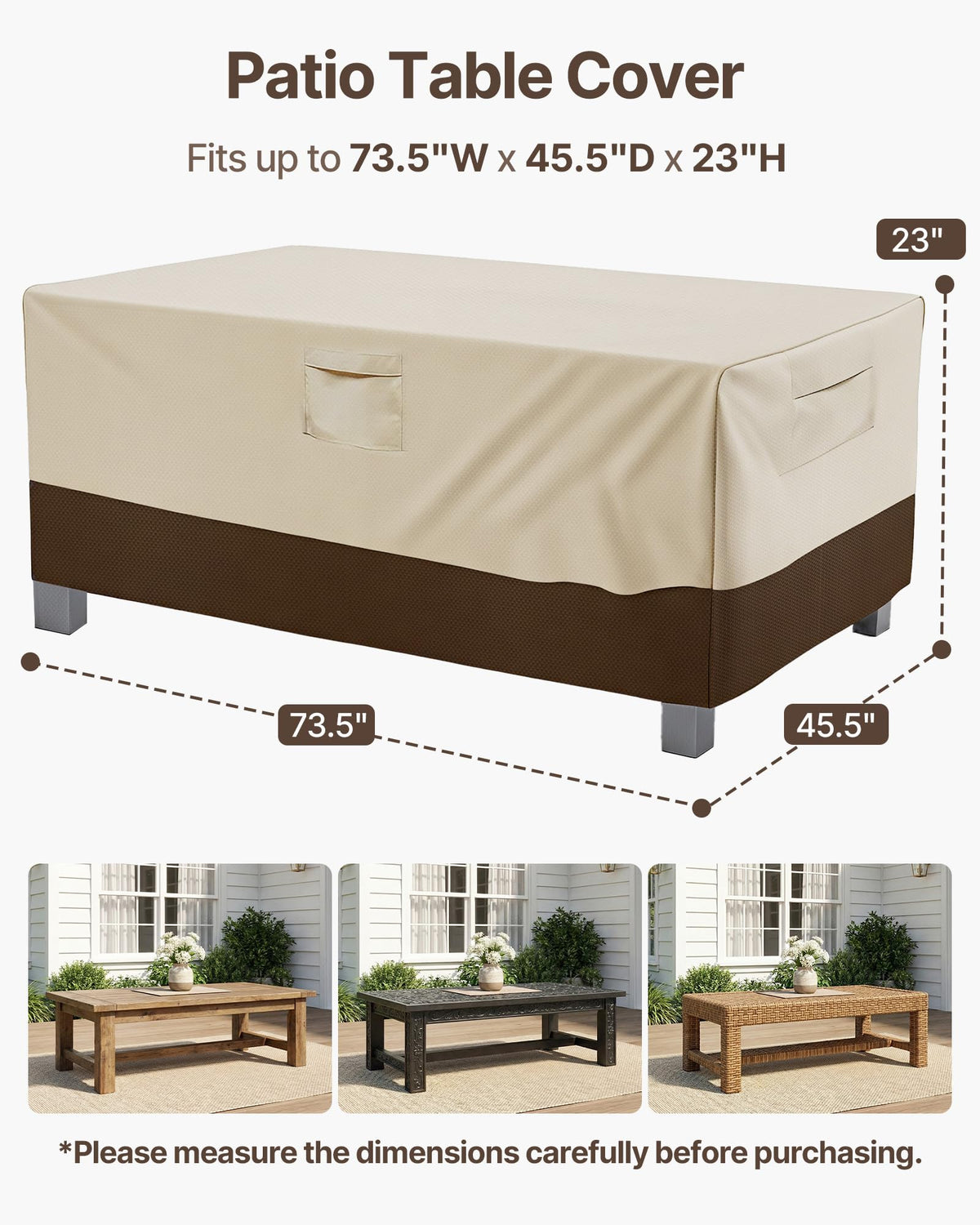 Vailge waterproof coating guards furniture from rain and sun.