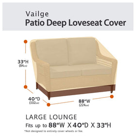 Vailge waterproof outdoor furniture cover safeguarding cushions outdoors