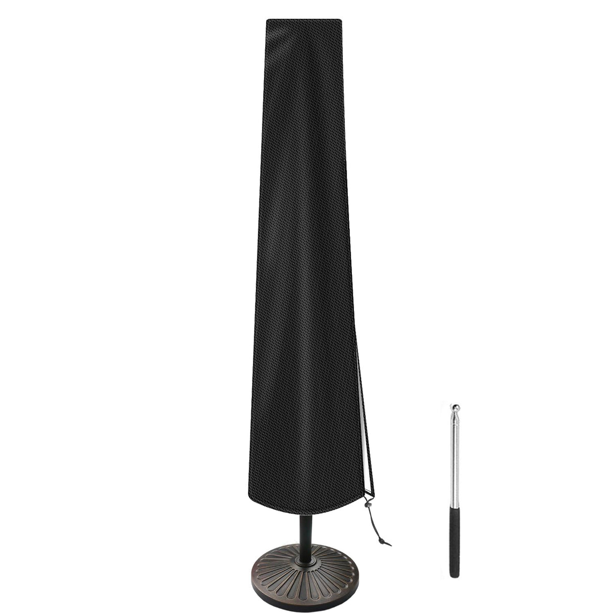 Vainlley patio umbrella cover in waterproof 420D fabric guarding against rain