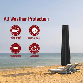 Vainlley universal size umbrella cover dimensions for 7-9 ft umbrellas