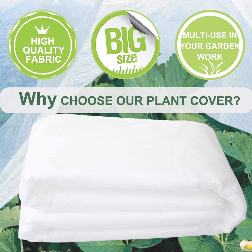 Valibe 10x30 ft floating row cover blocking harsh sun while letting light through