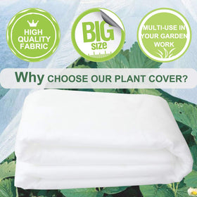 Valibe 10x30 ft floating row cover blocking harsh sun while letting light through