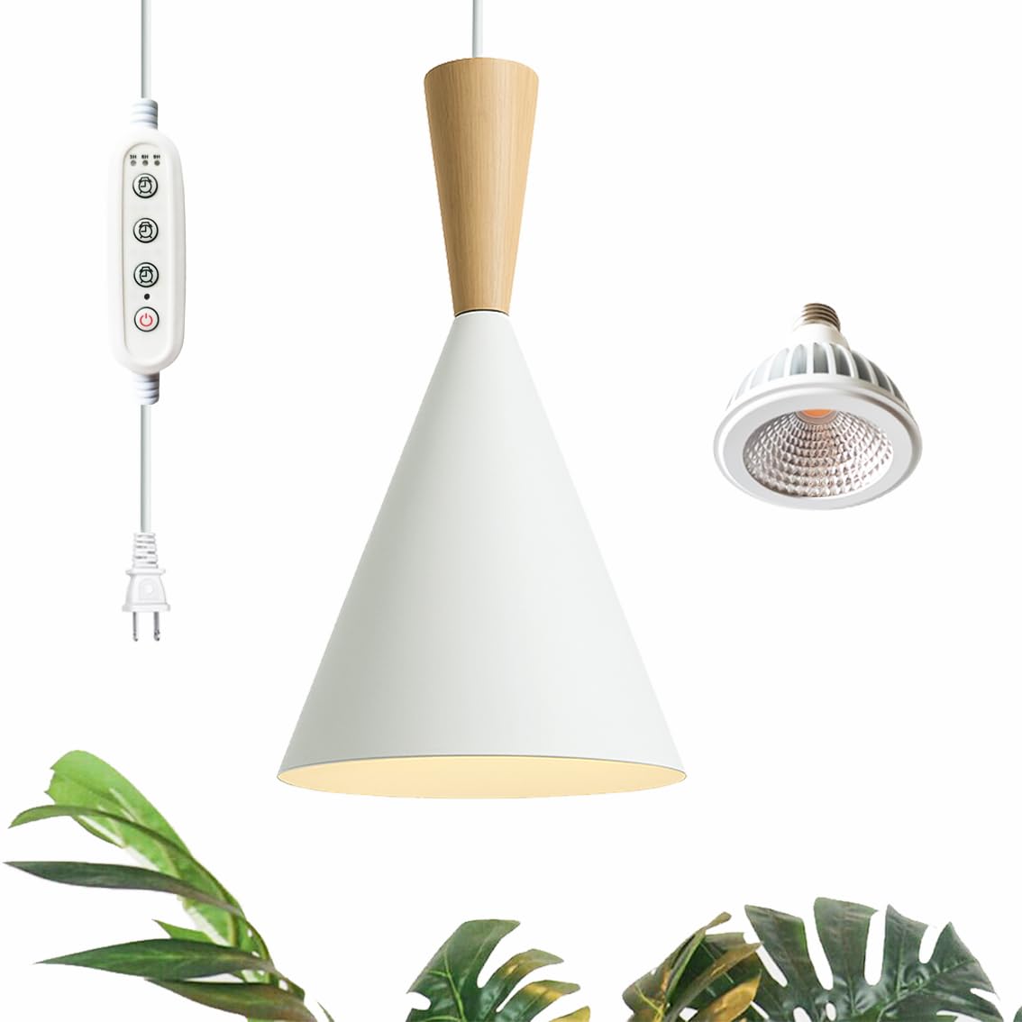VALIKIY hanging grow light full-spectrum panel supports year-round indoor greens