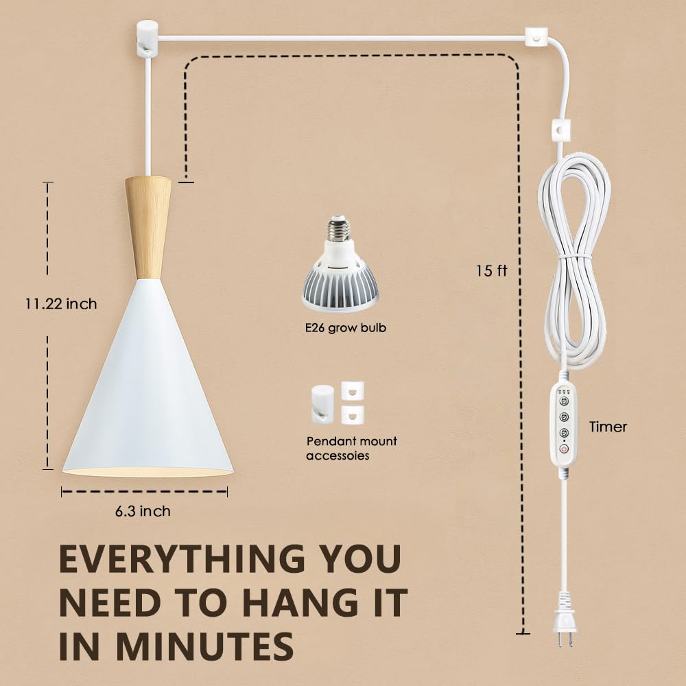 VALIKIY light installed in a room setting boosts plant growth potential