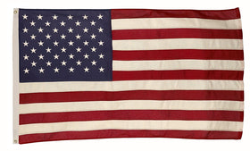 Valley Forge USA flag 3x5 cotton with brass grommets for outdoor display