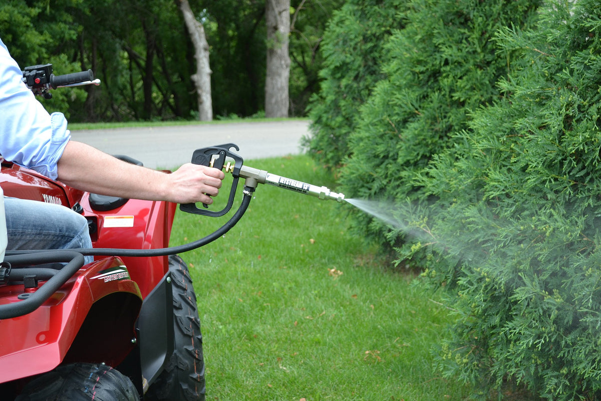 Valley Industries dripless nozzle shown for clean, precise spraying.