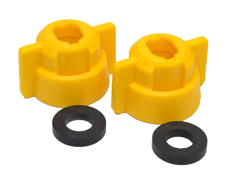 Valley Industries quick attach cap – front view, secure fit for spray booms.