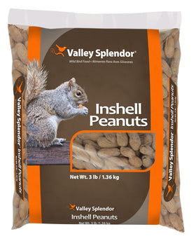Valley Splendor Red River 347 peanuts shell 3lbs front view for wildlife snacking.