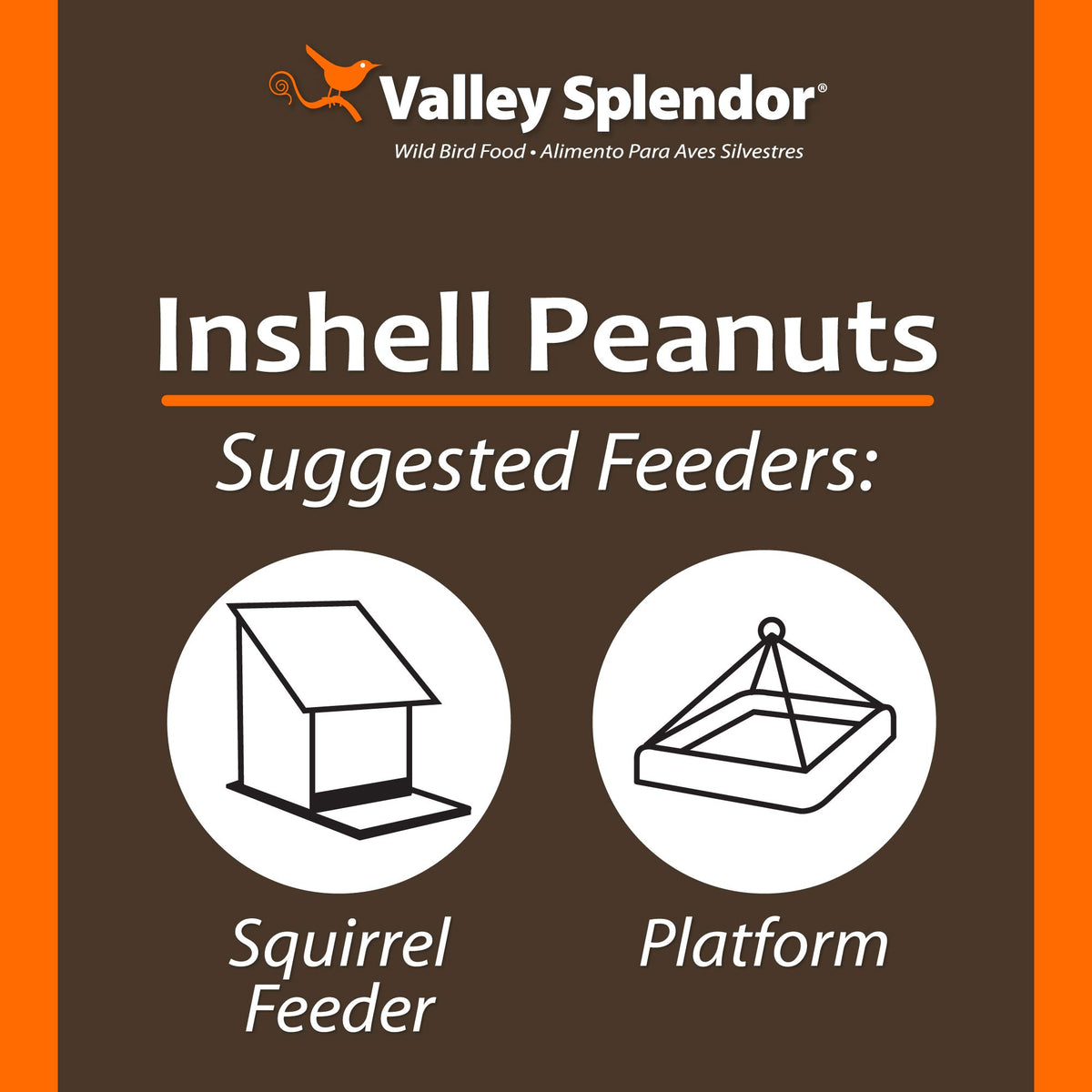 Valley Splendor Red River 347 peanuts shell 3lbs outdoor feeding scene.