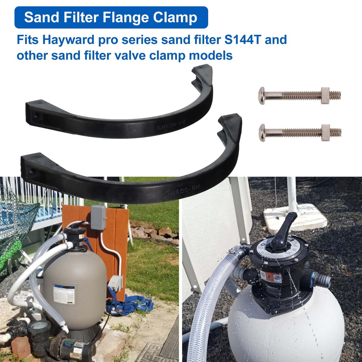 GMX600NM includes nuts and bolts for secure Vari-Flo valve connection