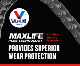 Valvoline High Mileage antioxidants help prevent thermal degradation in extreme conditions.