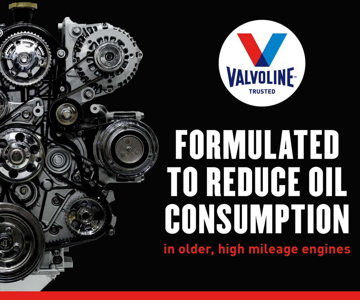 Detergents in Valvoline High Mileage combat sludge and deposits for cleaner engines.