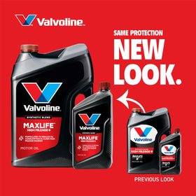 Moly additive forms a protective film on Valvoline High Mileage engine surfaces.